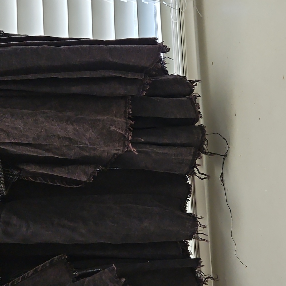 NWT Oli & Hali Black Patchwork Distressed Oversized Cardigan - Picture 9 of 12